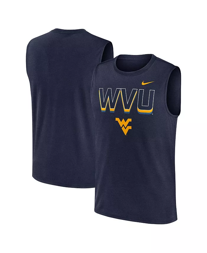 

Мужская синяя майка для тренировок West Virginia Mountaineers Primetime Tricode Legend Performance Nike