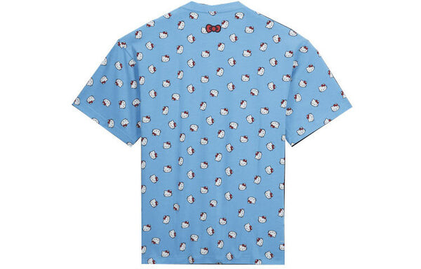 Футболка x hello kitty crossover version funny cartoon pattern round neck short sleeve us edition blue Nike, мультиколор — фото 2