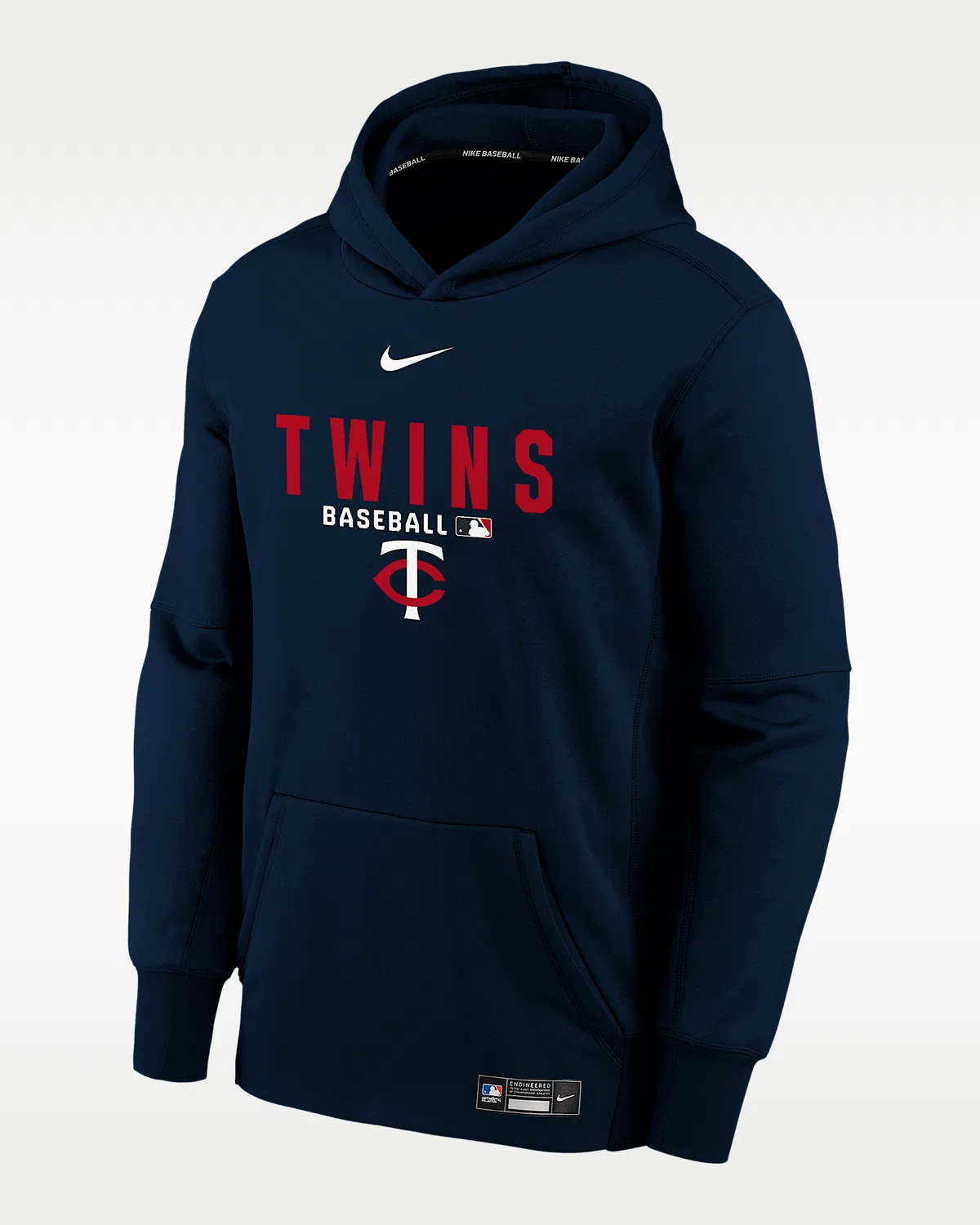 Детская Nike Therma-FIT MLB Pullover Hoodie Minnesota Twins Authentic Collection, Pitch Blue