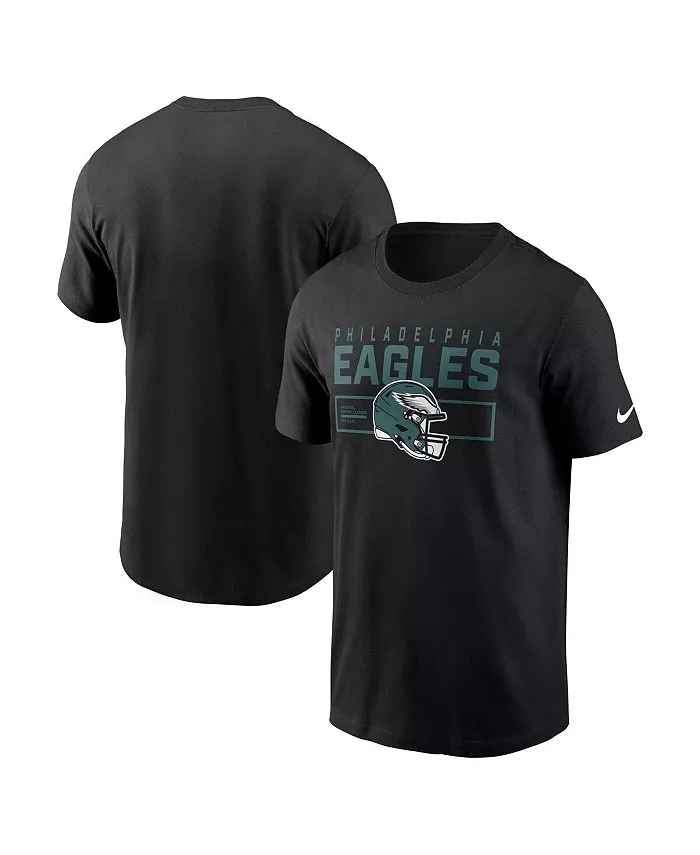 

Мужская черная футболка Philadelphia Eagles Primetime Helmet Essential Nike