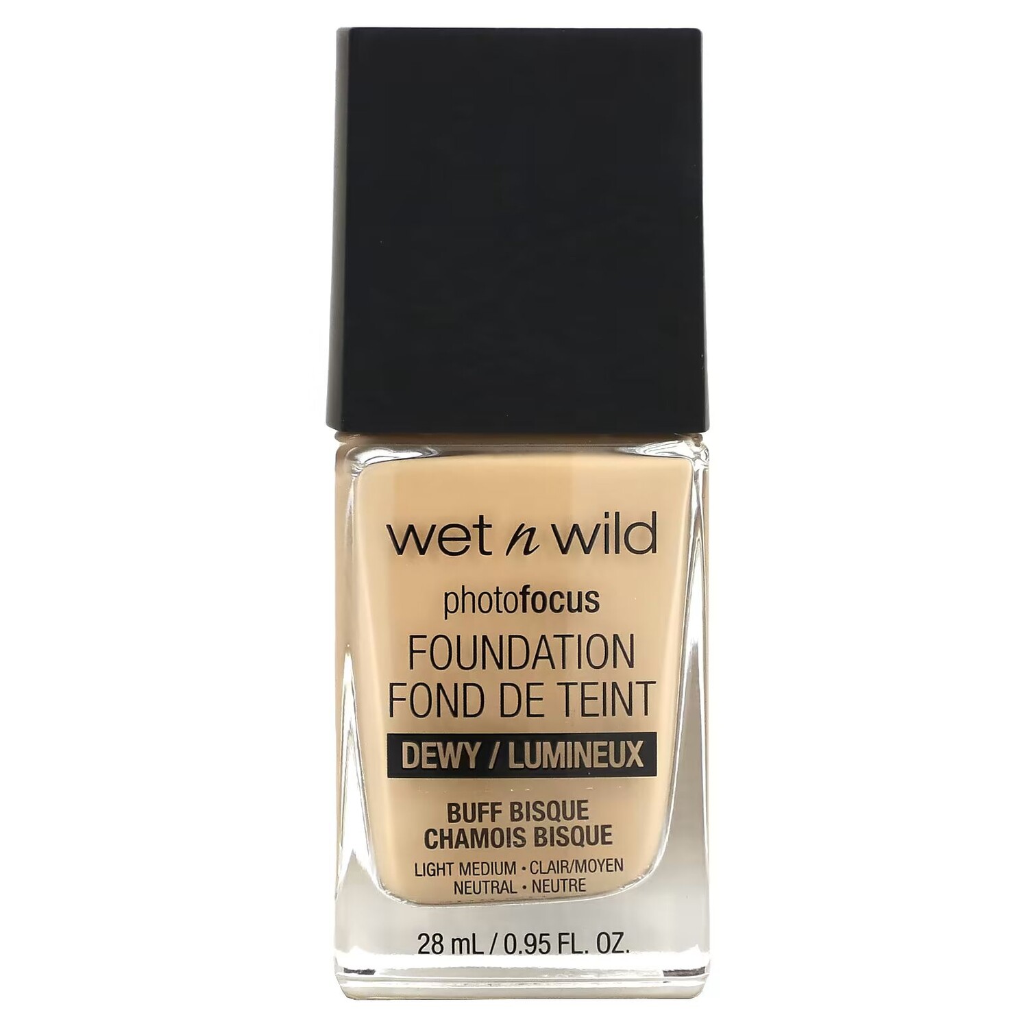 

PhotoFocus, Тональный крем, Dewy, Buff Bisque, 0,95 жидк. унции (28 мл) Wet N Wild