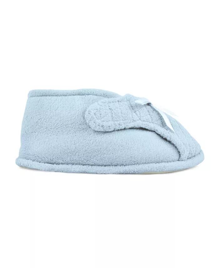 Женские регулируемые тапочки из микросинели MUK LUKS, синий — фото 3