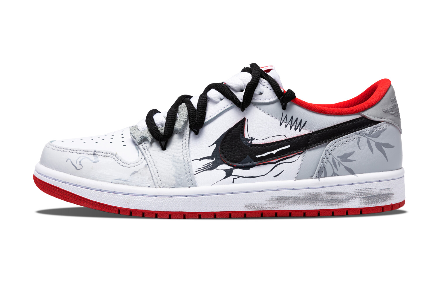 

Кроссовки Air JORDAN 1 Vintage Basketball Shoes Men Low-Top Black White, Черный, Кроссовки Air JORDAN 1 Vintage Basketball Shoes Men Low-Top Black White