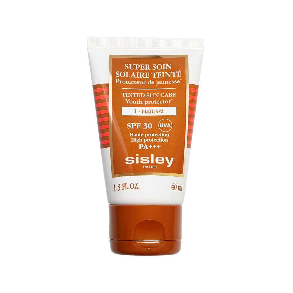 

Защитный солнцезащитный крем для лица с SPF30 super soin solaire youth protector tinted sun care spf 30 Sisley, цвет nr. 01 natural, 40 мл
