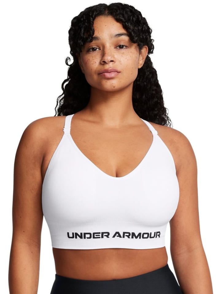 

Спортивный бюстгальтер Vanish Seamless Low Bra Under Armour, белый