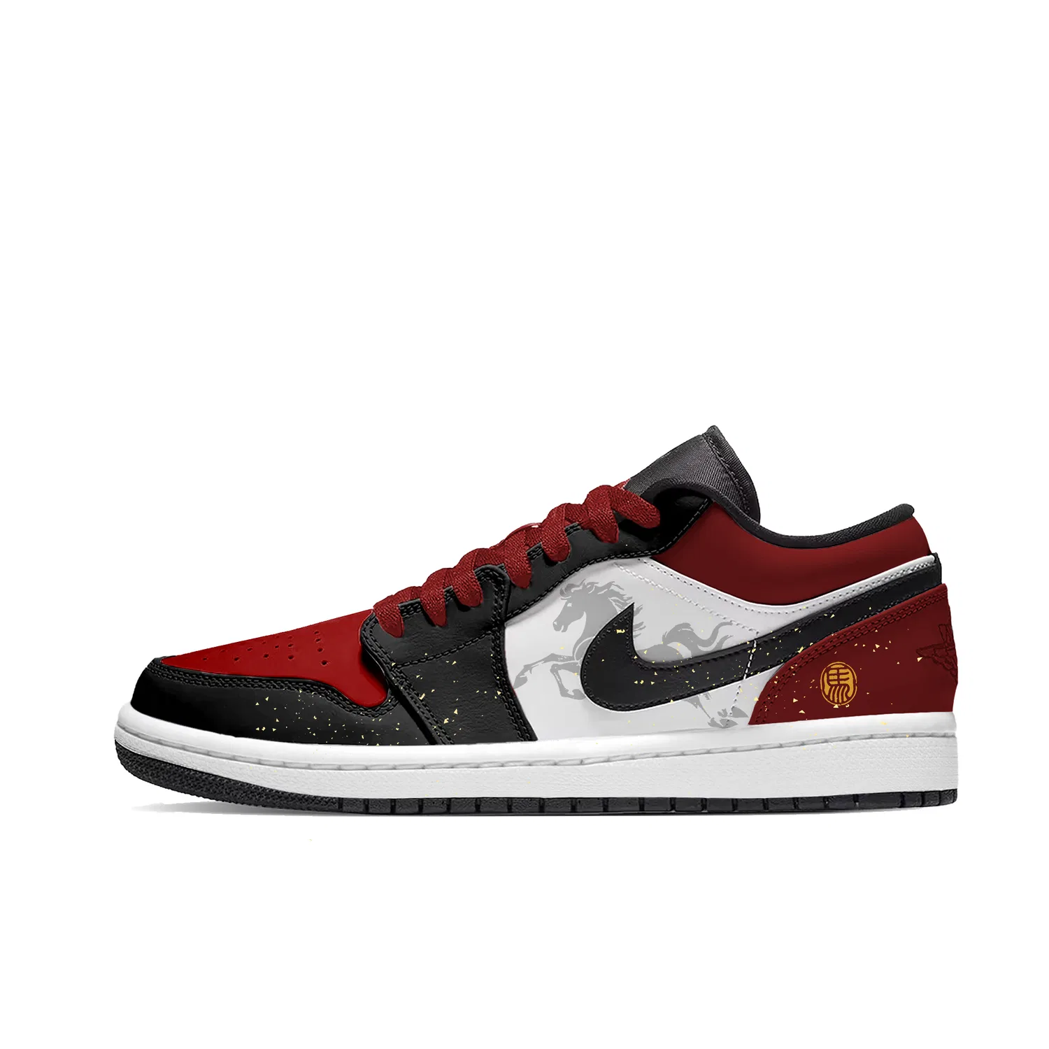 Кроссовки баскетбольные Reverse Banned Jordan Black Red