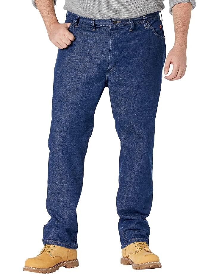 

Джинсы Wrangler Big & Tall Flame Resistant Lightweight Regular Fit, цвет Dark Denim