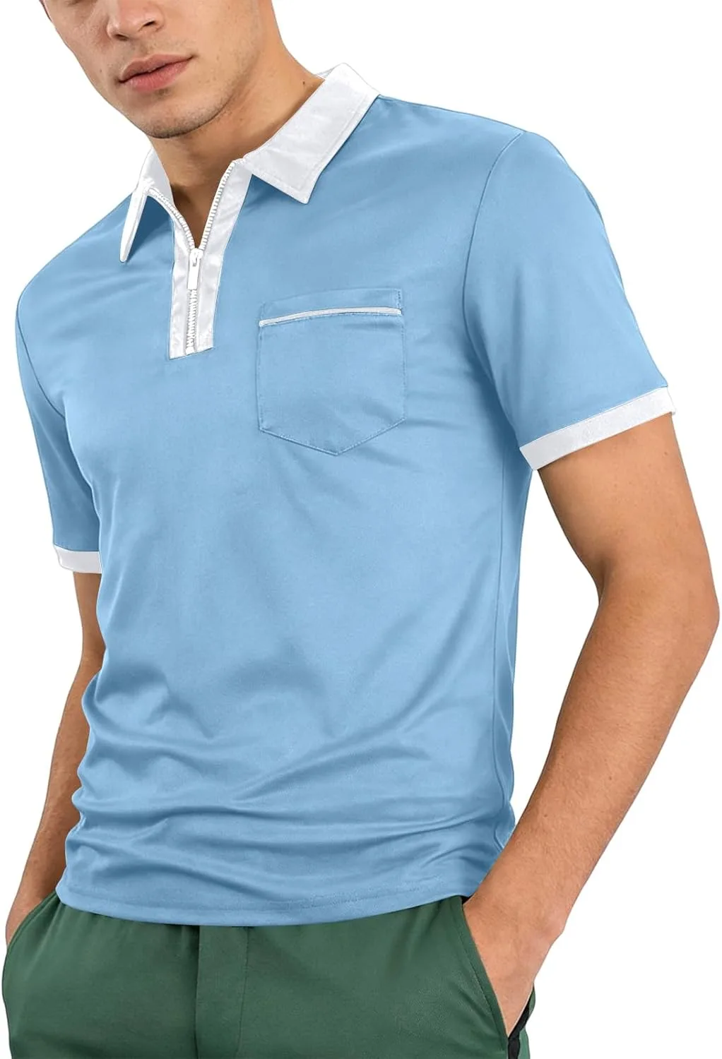 

Мужская поло Casual легкая с коротким рукавом RODYETQQ