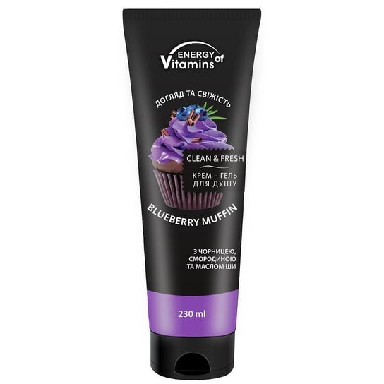 

Гель для душа Alliance Of Beauty Energy of витамины Blueberry Muffin 230мл, ENERGY OF VITAMINS