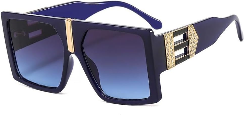 

MUTYNE Модные квадратные солнцезащитные очки для мужчин и женщин с градиентными линзами, оправа из металлического сплава с декоративной отделкой, роскошные солнцезащитные очки, C6