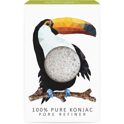 

Мини-очиститель пор Rainforest Toucan для всех типов кожи, The Konjac Sponge Co