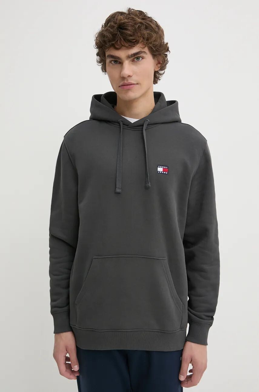 

Хлопковая толстовка Tommy Jeans, серый