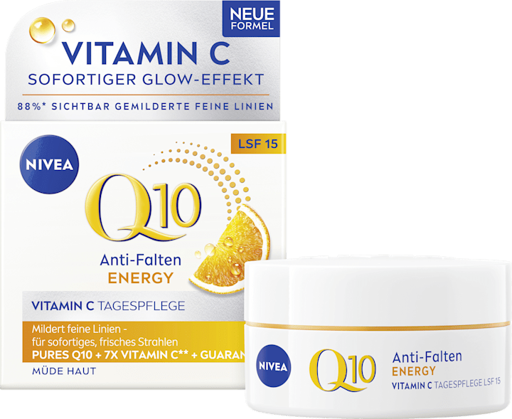 

Дневной крем NIVEA Anti Falten Gesichtscreme Q10 Energy LSF 15, 50 ml