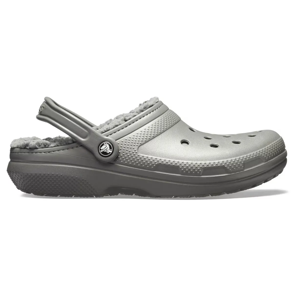 

Сабо унисекс Crocs Classic Lined Clog, серый
