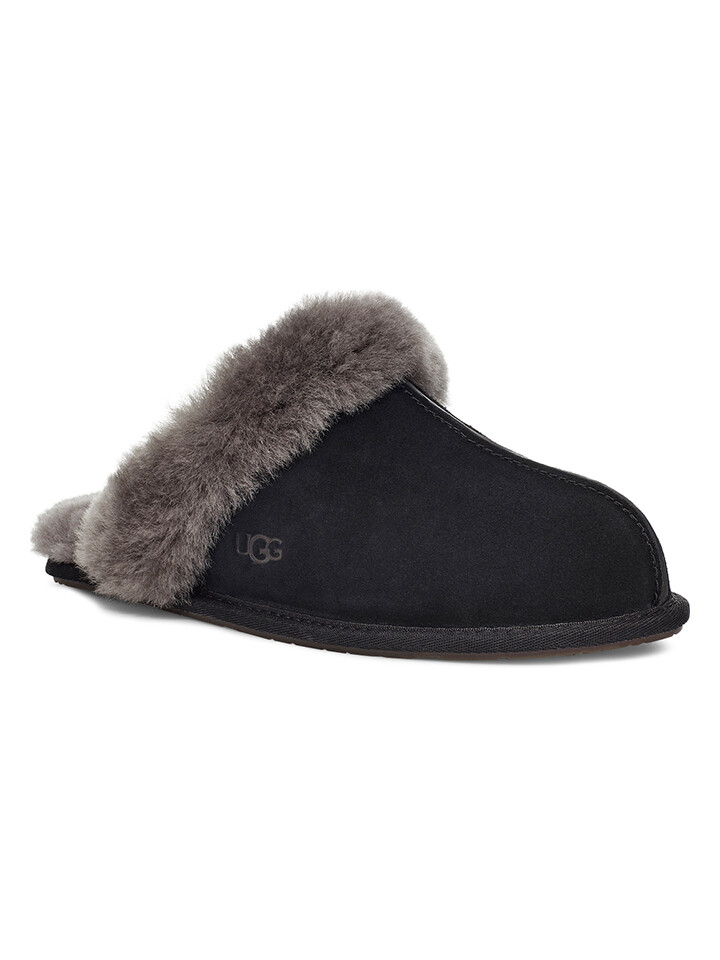 Сабо UGG Leder Hausschuhe Scuffette II, черный — фото 2