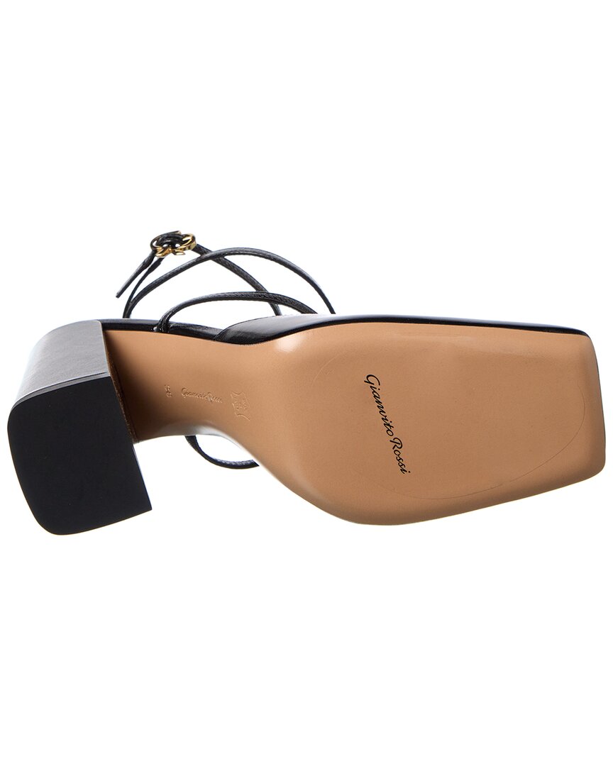 Туфли-лодочки Gianvito Rossi Ludovica Leather Slingback, черный — фото 4