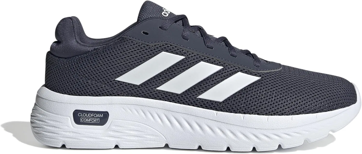Мужские удобные кроссовки Adidas Cloudfoam, Shadow Navy Ftwr White Shadow Navy — фото 2