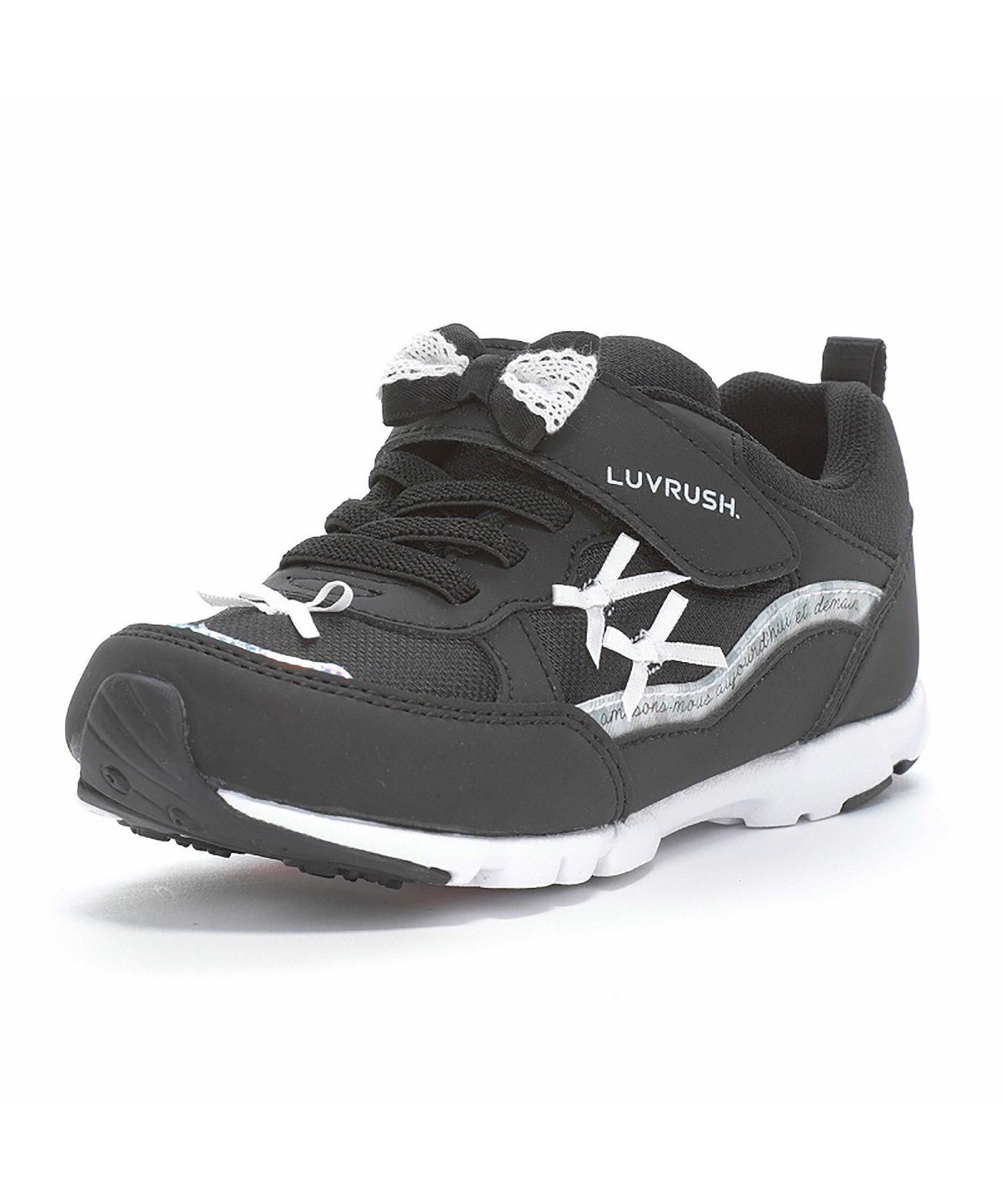 Детские кроссовки MoonStar LV 1233 черного цвета для девочек Superstar, black