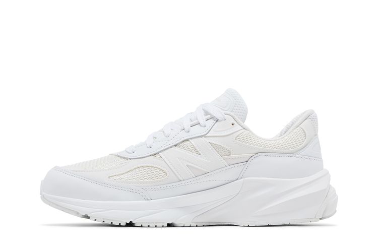 Кроссовки Comme des Garçons Homme x 990v6 Made in USA 'White', белый — фото 3