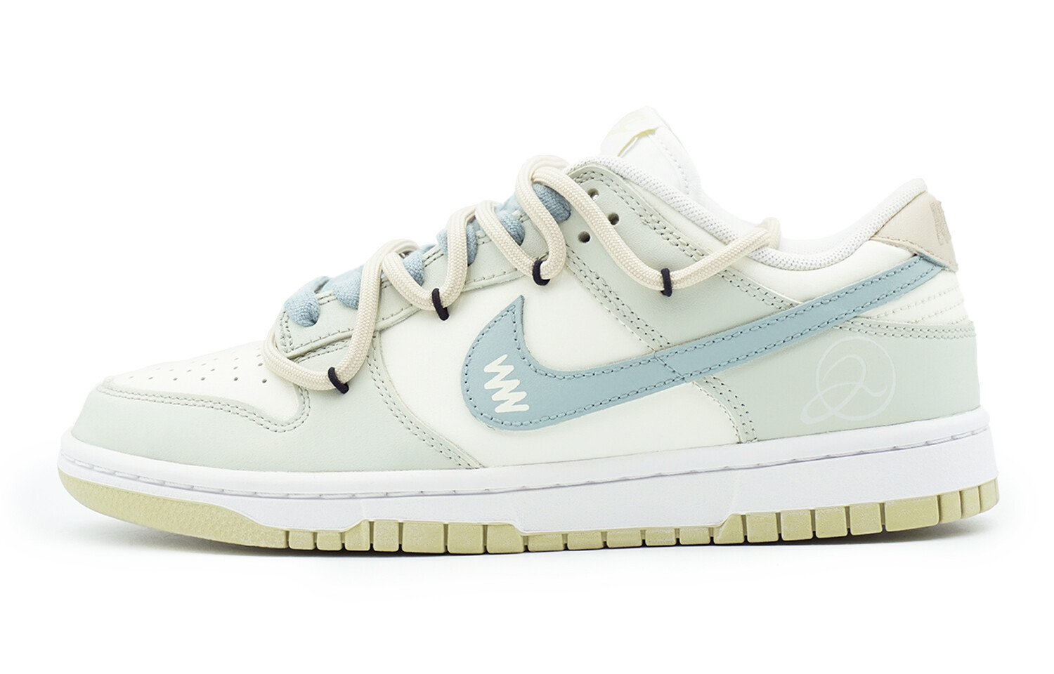 

Кроссовки Nike Dunk Skateboard Shoes Men Low-Top Blue Beige