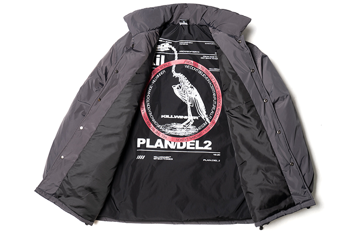 

KILLWINNER Куртка Unisex, Gray Puffer Jacket Style