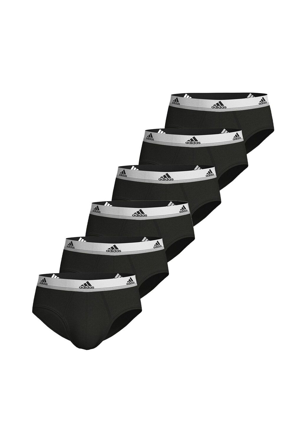 

Трусы / трусы, упаковка из 6 шт. Active Flex Cotton adidas, черный