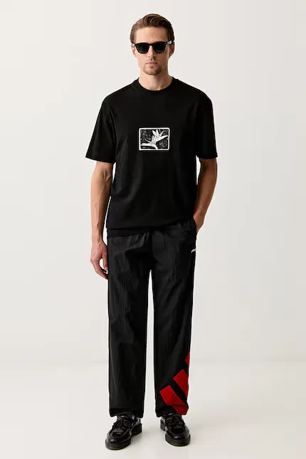 Спортивные штаны с широкими штанинами TRACK PANT Adidas Originals, черный — фото 2