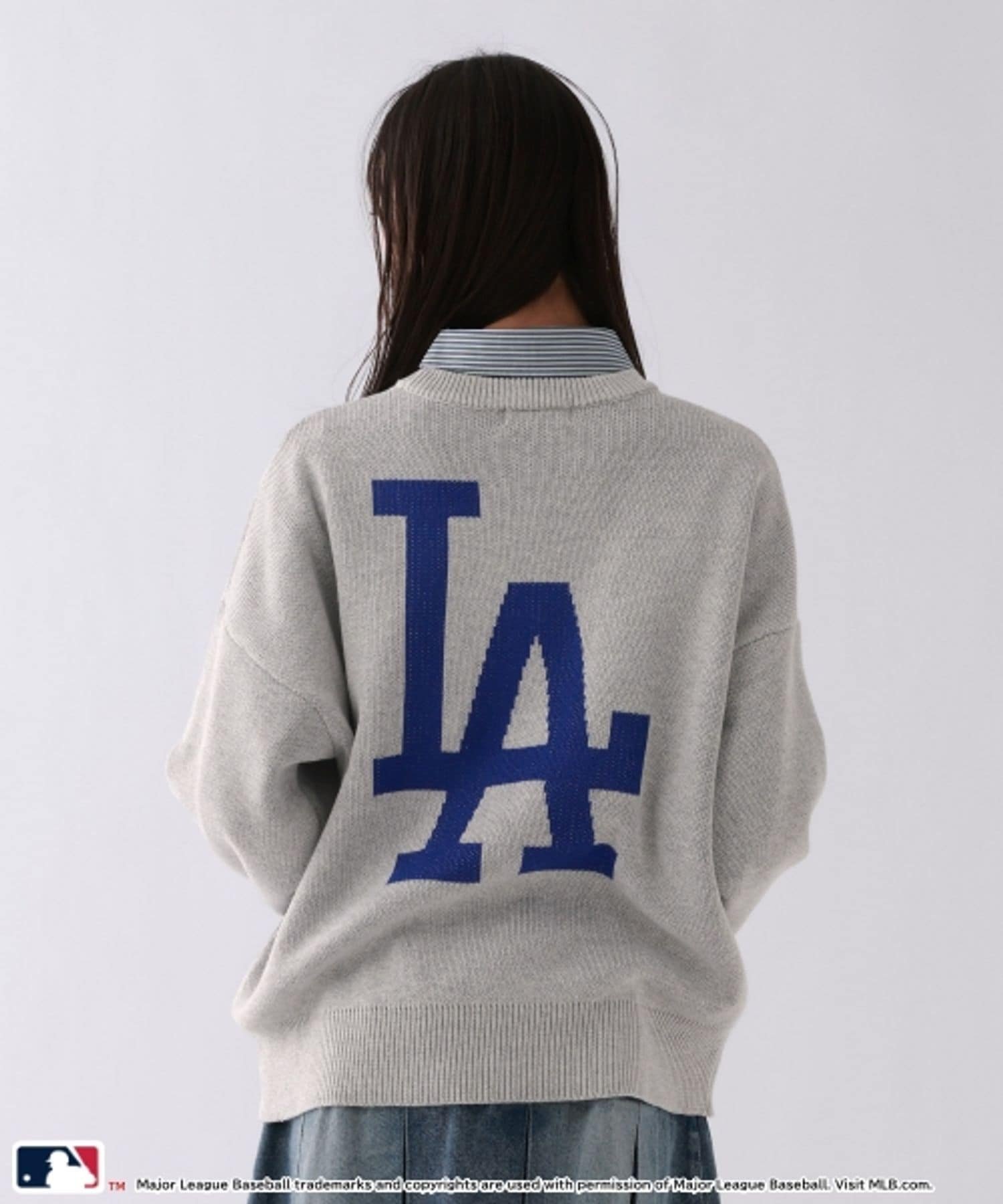 Свободный вязаный топ Repipi Armario, Grey x Dodgers 15