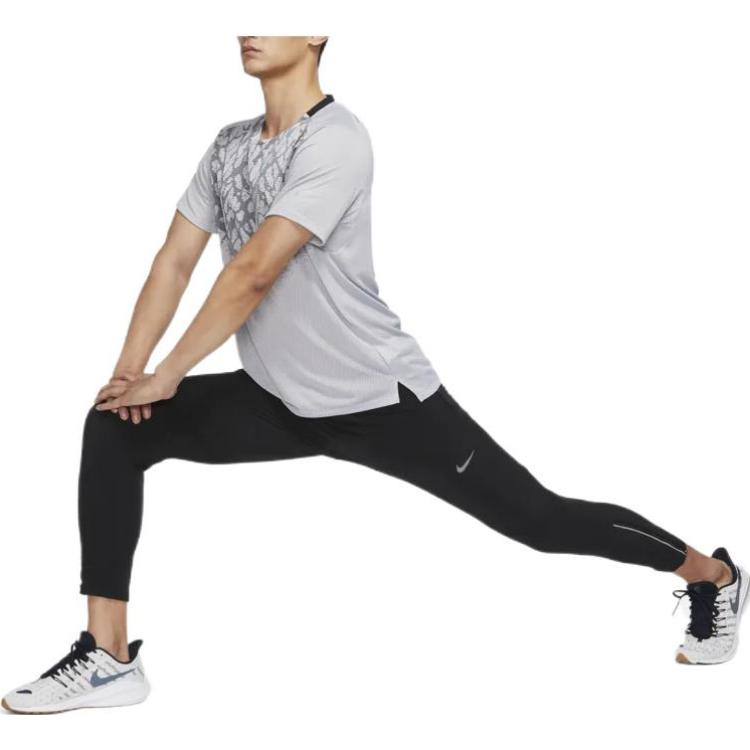 Спортивные брюки Men's Nike Casual Micro Mark Printing Straight Solid Color Reflective Sports Pants/Trousers/Joggers Autumn Black DQ4746-010 — фото 2