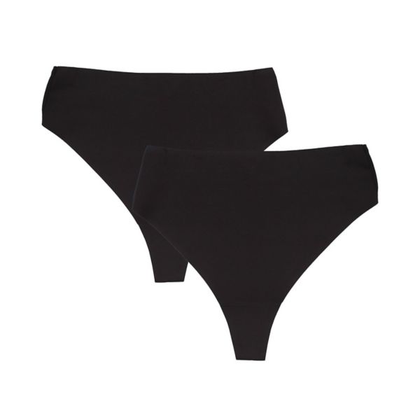

Корректирующие трусики-стринги Shapewear Light, 2 шт., 7538 шт. Naomi & Nicole, цвет black black