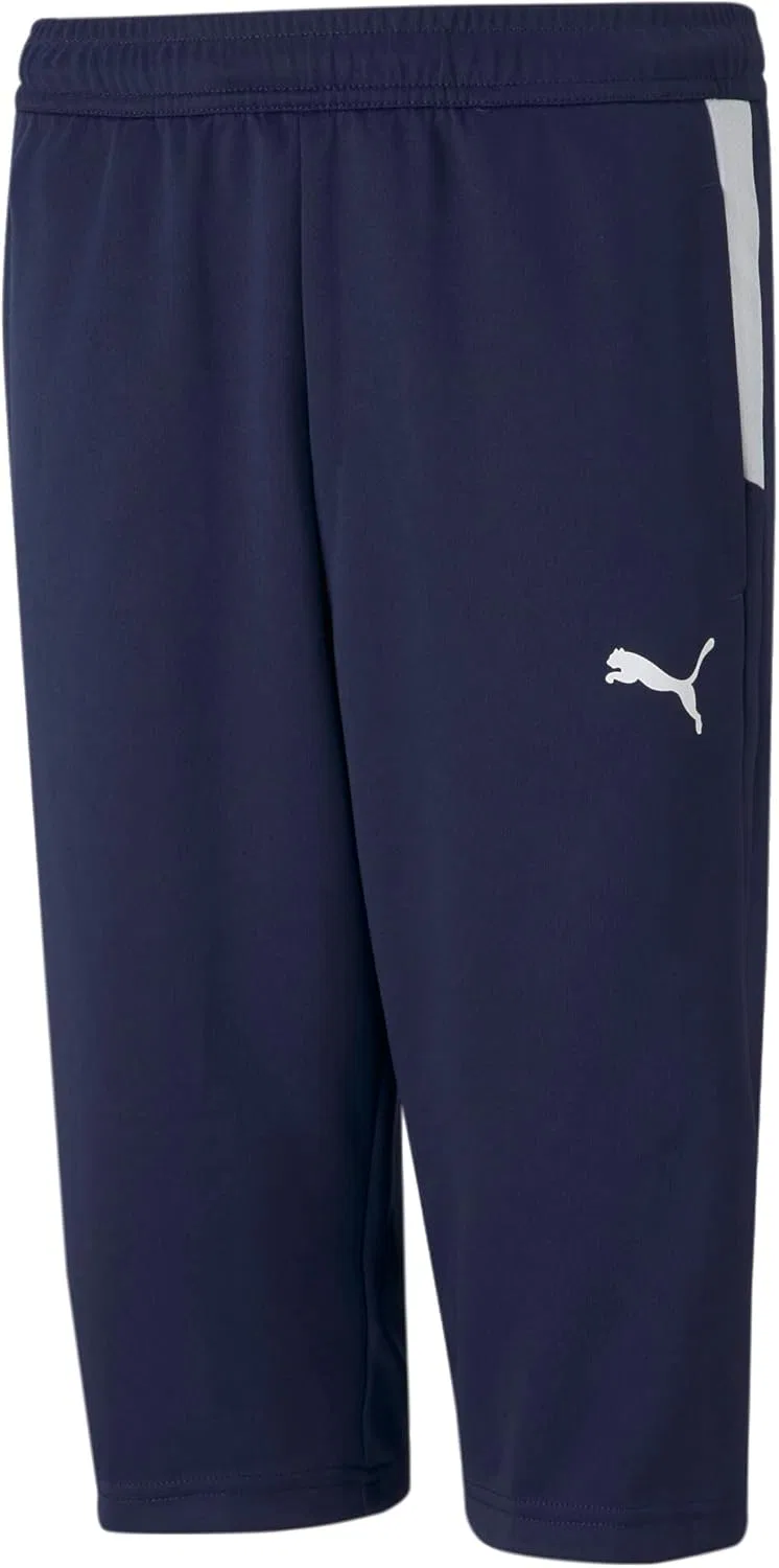 Детские тренировочные брюки PUMA унисекс TeamLiga, Peacoat-White