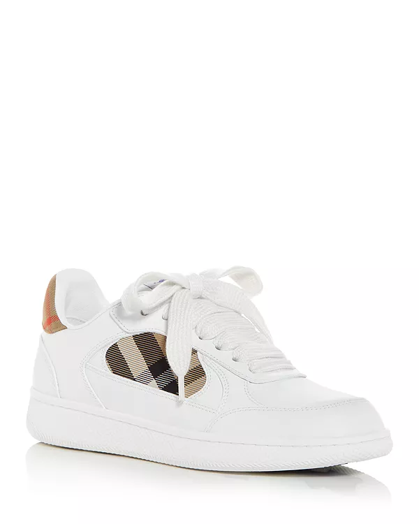 Женские низкие кеды Terrace Burberry, белый