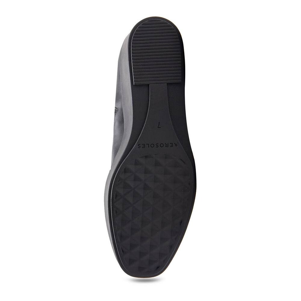 Женские сапоги до колена на танкетке Aerosoles Cecina, цвет Black Faux Suede — фото 3