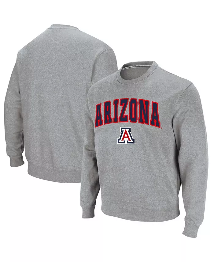 

Мужская толстовка с круглым вырезом Arizona Wildcats с аркой и логотипом Colosseum, серый
