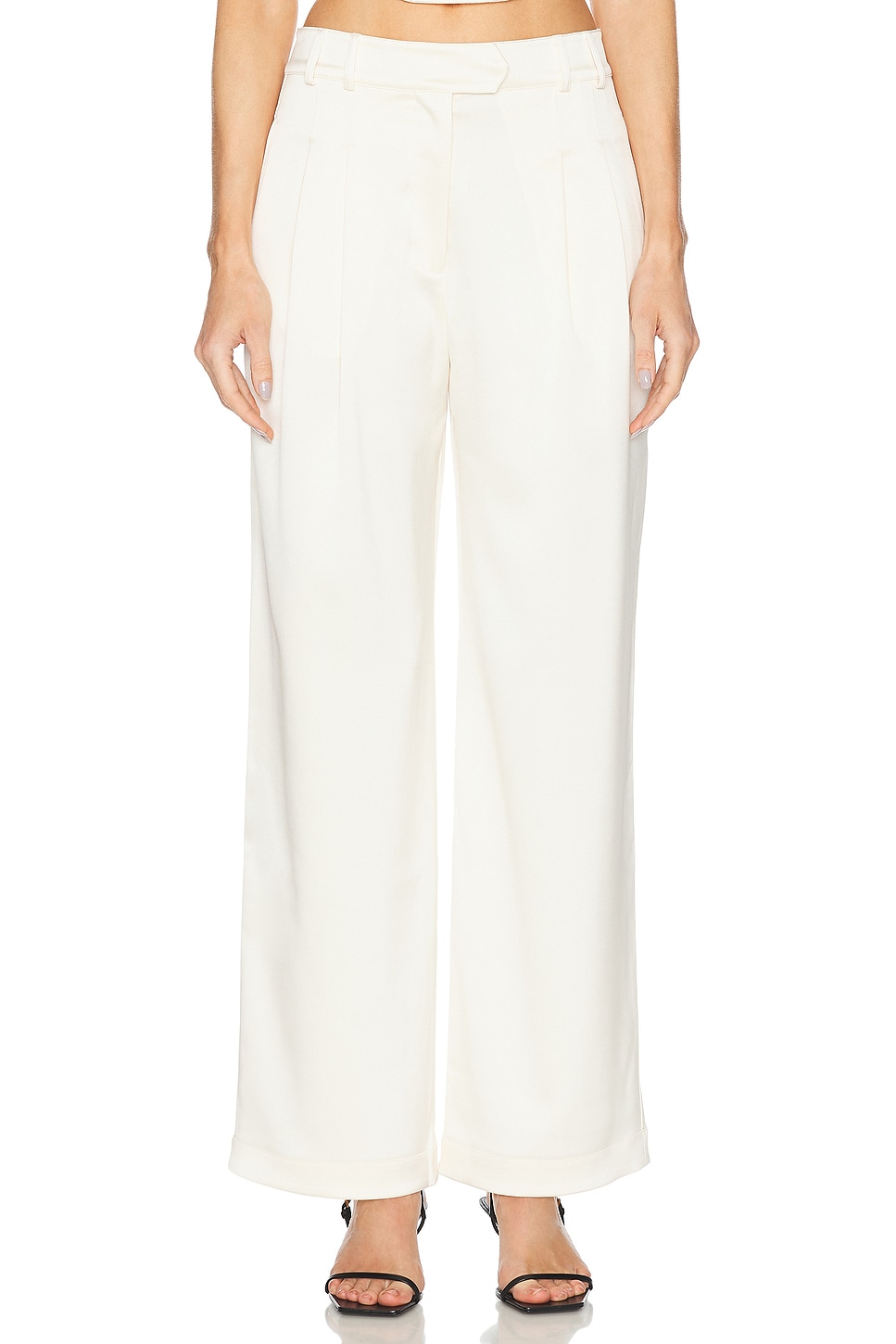 

Сатиновые брюки Relaxed Fleur Du Mal, Vanilla
