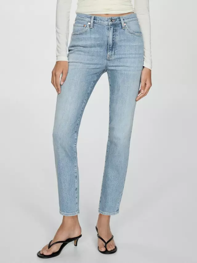 

Джинсы Mango Claudia Slim Fit, цвет open blue