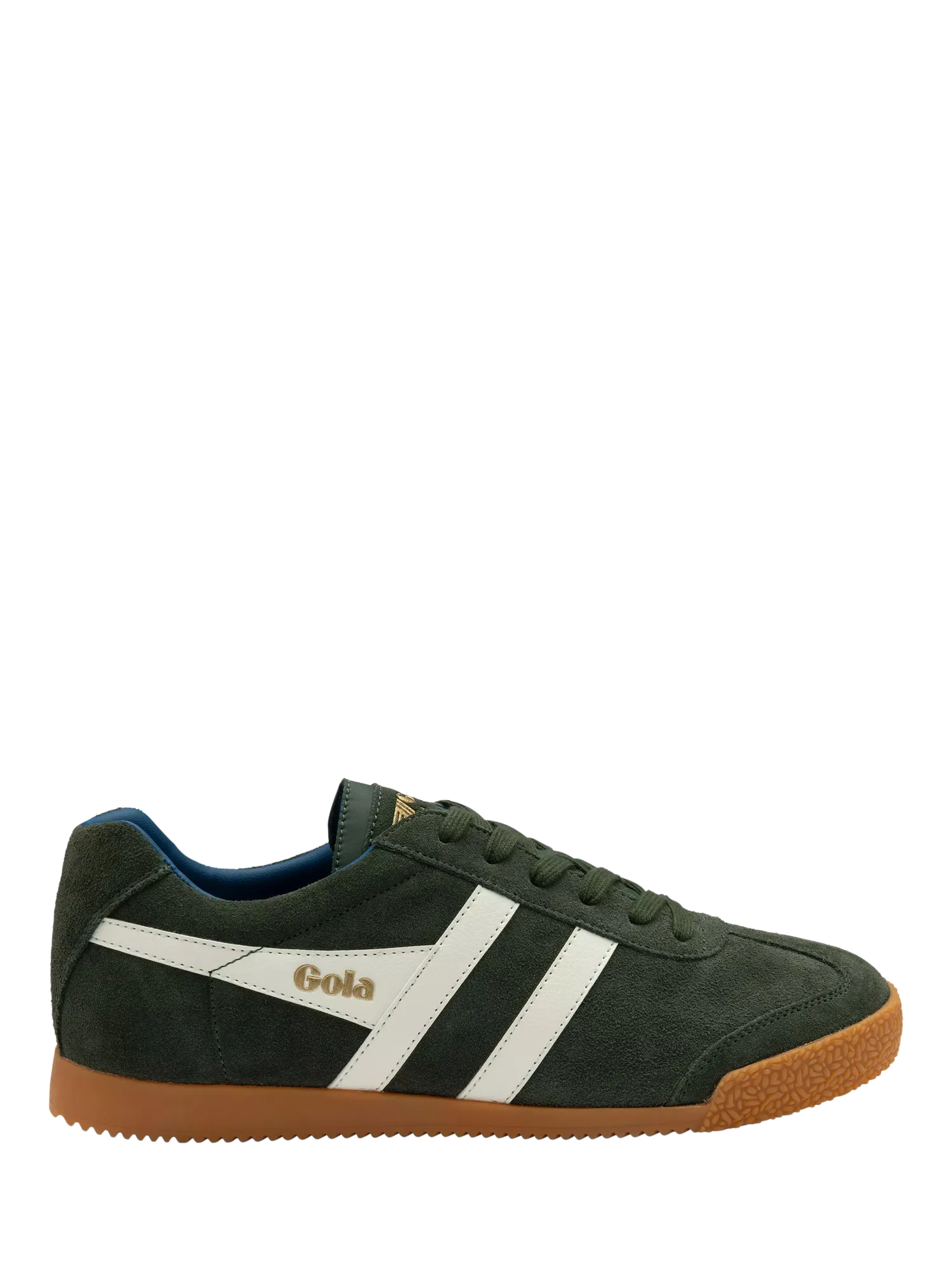 Замшевые кроссовки Harrier на шнуровке Gola, Dark Khaki Off White