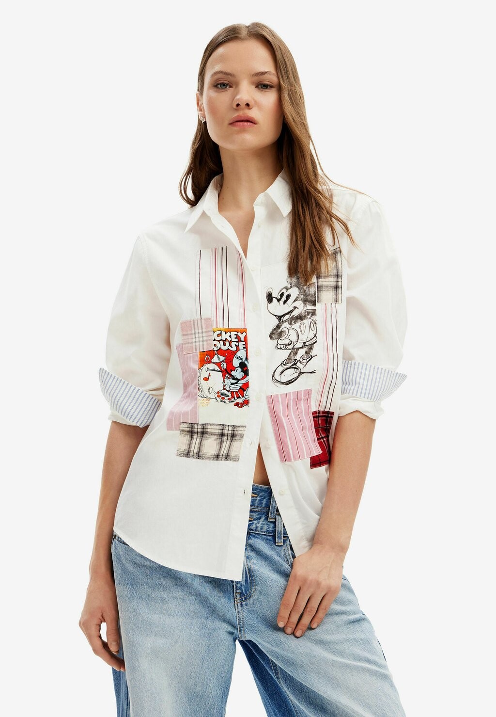 

Рубашка PATCHWORK MICKEY MOUSE Desigual, белый