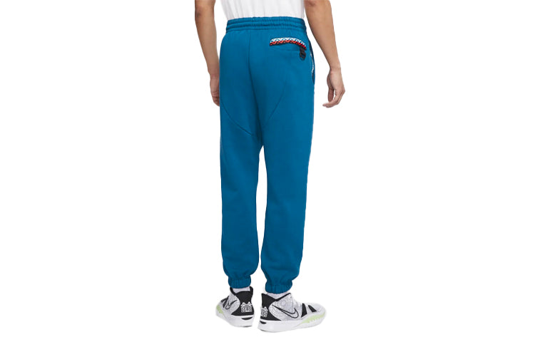 Спортивные брюки Men's Nike Basketball Training Fleece Lined Stay Warm Bundle Feet Sports Pants/Trousers/Joggers Blue DA6688-476 — фото 2