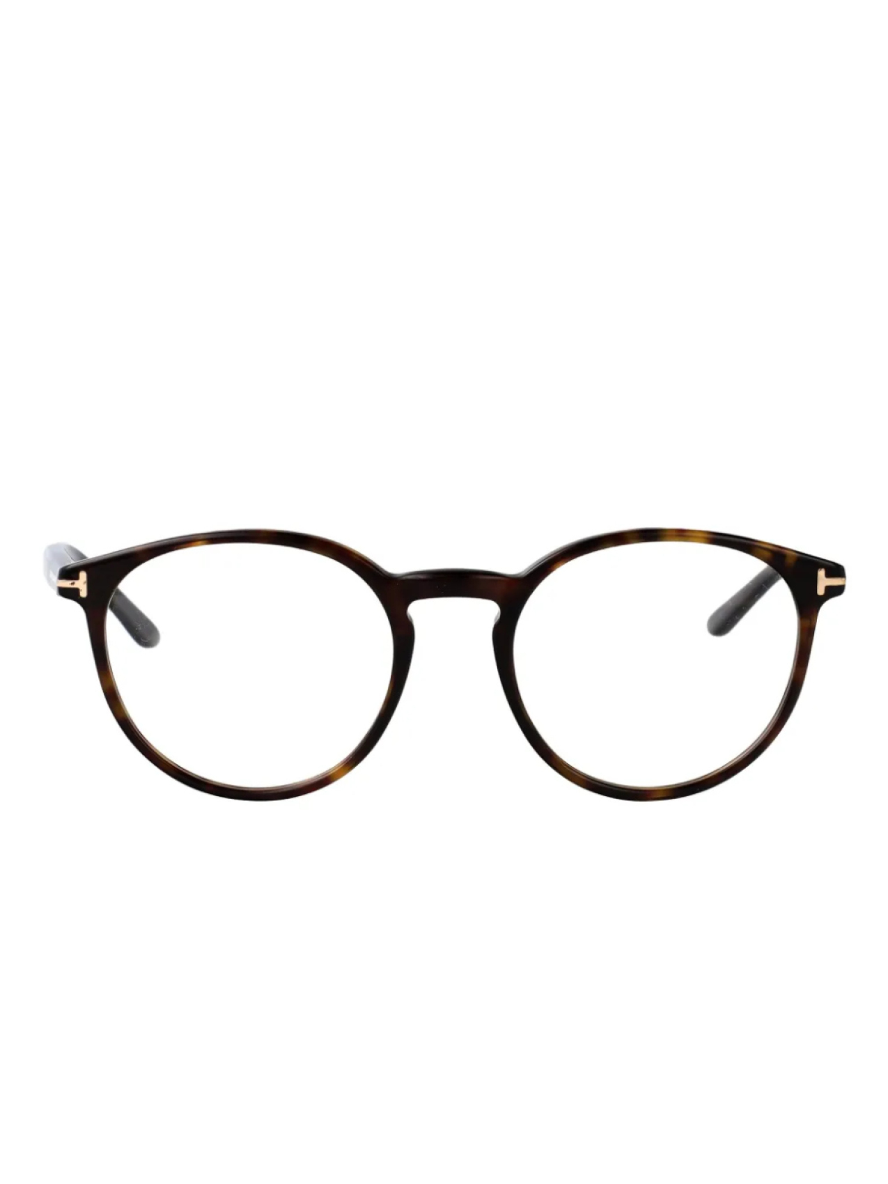 

Очки TOM FORD Eyewear в круглой оправе с черепаховым узором, коричневый