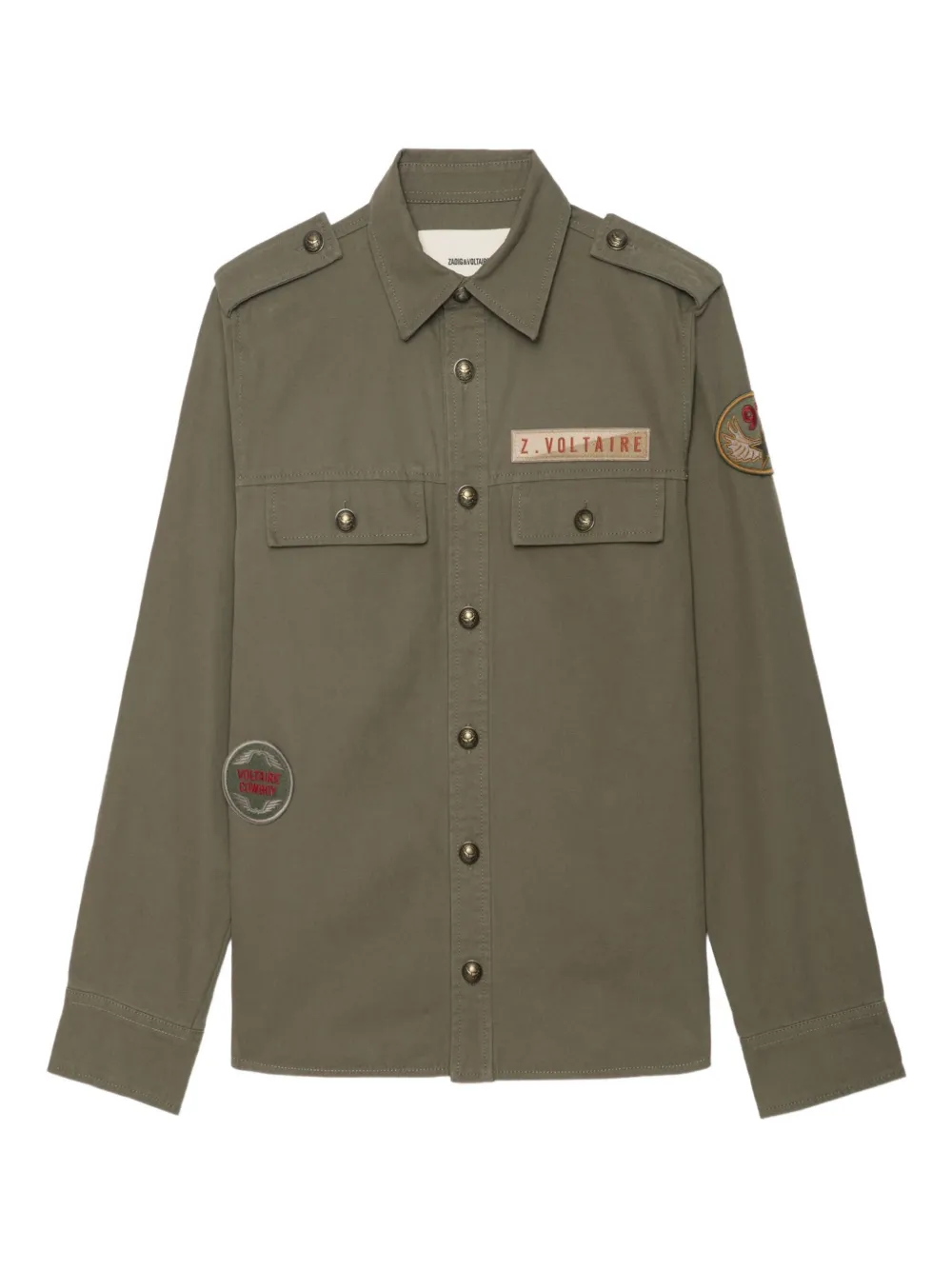 

Рубашка Taskal на пуговицах Zadig&Voltaire, зеленый