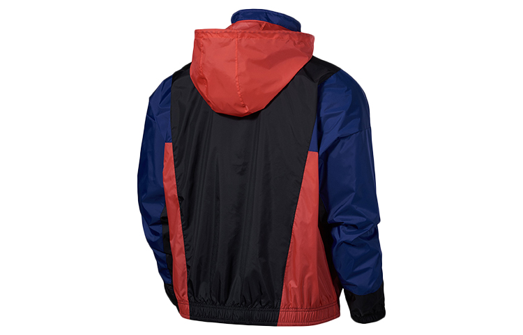 Jordan Куртка мужская синяя, черная и красная разноцветная, Blue, Black & Red Multicolor — фото 4