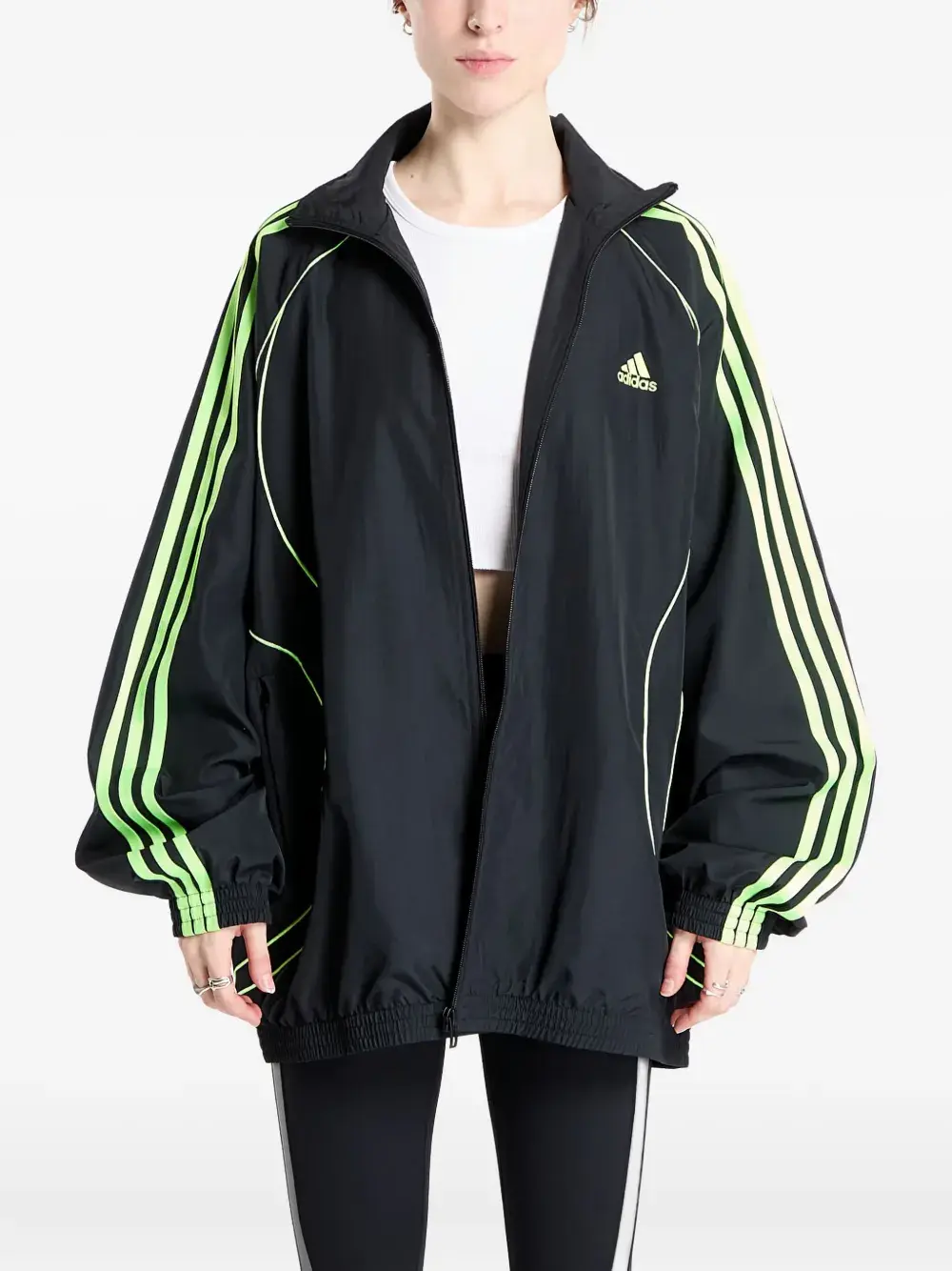 

Куртка оверсайз Teamgeist Adicolor Adidas, черный