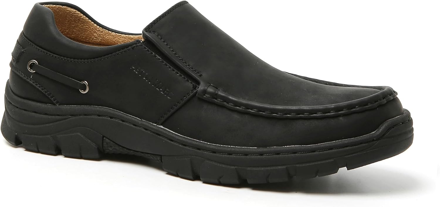 

Мужские лоферы Aston Marc, универсальная кожаная обувь для работы, путешествий и повседневной носки, стильные и дышащие, черный