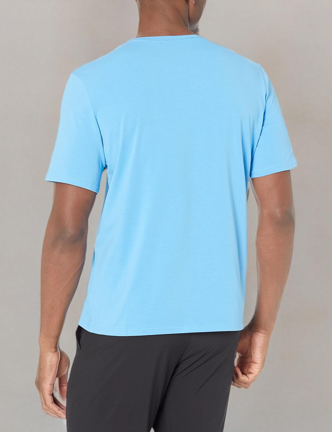 Мужская футболка BOSS Identity Crewneck Lounge, Aqua Blue — фото 3