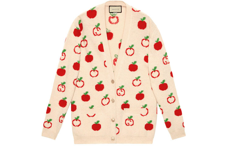 

Кардиган женский Gucci с вышивкой, белый