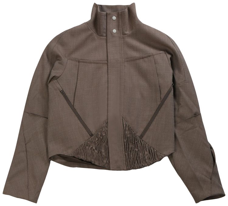

Куртка Kiko Kostadinov Zafar Cropped Jacket 'Brown Oak', коричневый