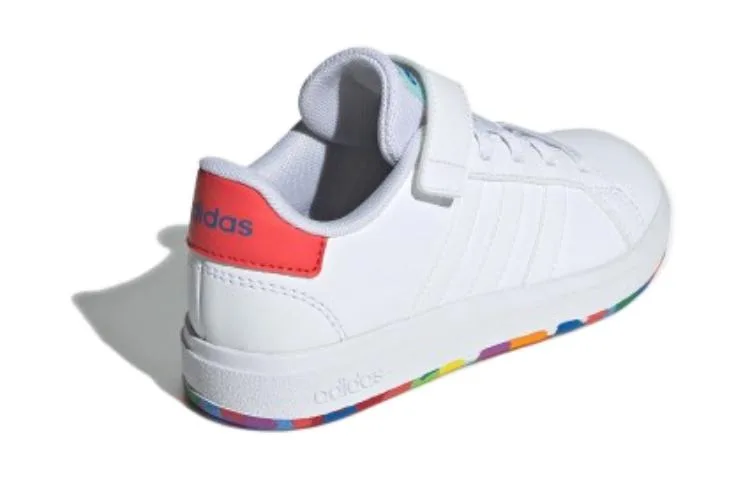 Adidas Neo Кроссовки для скейтбординга GRAND COURT 2.0 Comfortable Low top детские бело-красные — фото 4