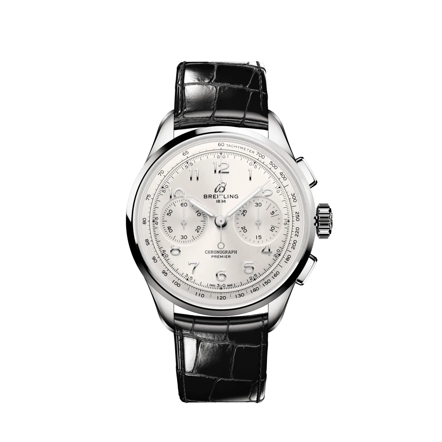 ПРЕМЬЕР B09 ХРОНОГРАФ 40 - AB0930371G1P1 BREITLING, серебряный