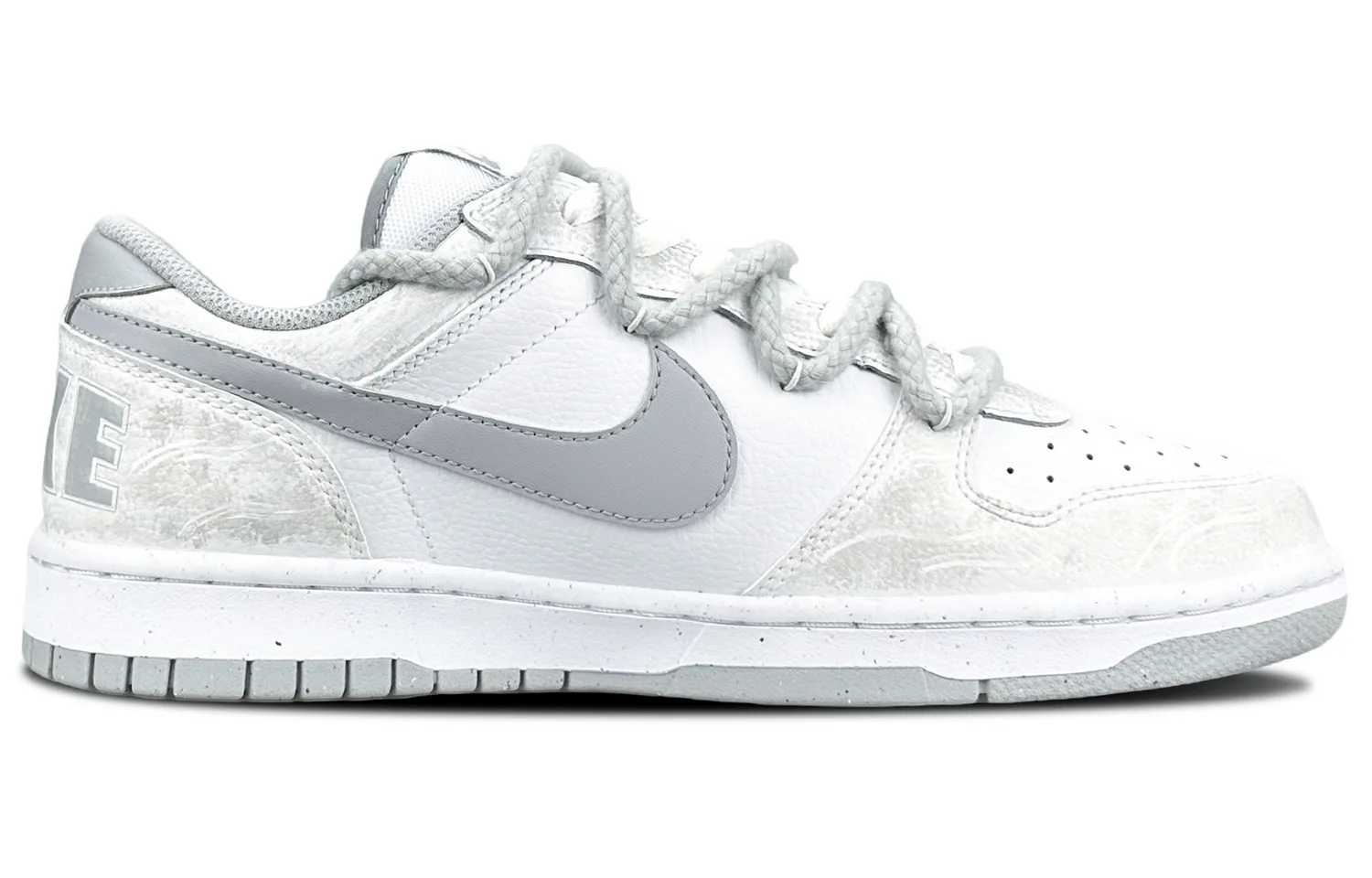 Nike Кроссовки для скейтбординга мужские low top, устойчивые к истиранию, дышащие, цвет smoke gray — фото 4